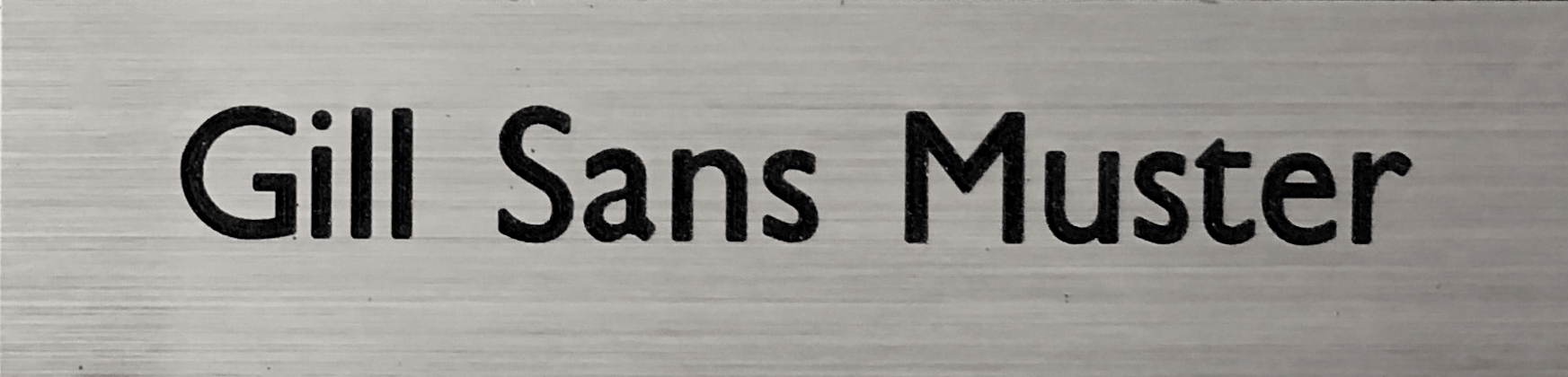 Gill-Sans-silberDxLMK9V6AoMoB Briefkastenschild / Briefkastenschilder 66x16mm, selbstklebend