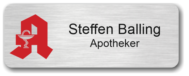 Classic-Apotheke Apotheke Namensschild 68x25mm - Metall